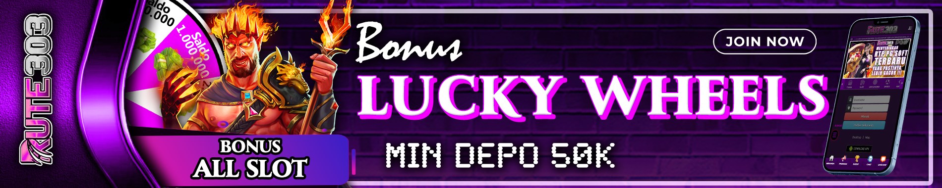 LUCKYWHEEL RUTE303